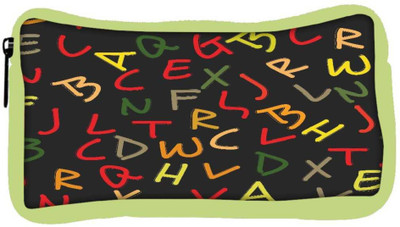 

Snoogg Eco Friendly Canvas Mixed Color Alphabets Designer Student Pen Pencil Case Coin Purse Pouch Cosmetic Makeup Bag (GREEN) Pouch(Multicolor)