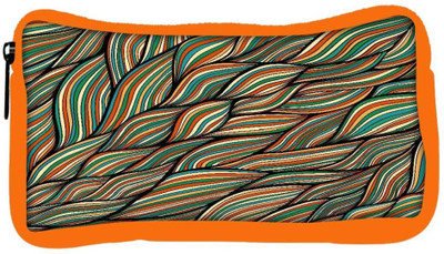 

Snoogg Eco Friendly Canvas Multicolor Leaves Designer Student Pen Pencil Case Coin Purse Pouch Cosmetic Makeup Bag (ORANGE) Pouch(Multicolor)
