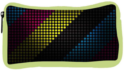 

Snoogg Eco Friendly Canvas Multiocolor Strips Designer Student Pen Pencil Case Coin Purse Pouch Cosmetic Makeup Bag (GREEN) Pouch(Multicolor)