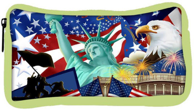 

Snoogg Eco Friendly Canvas America Wallpaper Designer Student Pen Pencil Case Coin Purse Pouch Cosmetic Makeup Bag (GREEN) Pouch(Multicolor)