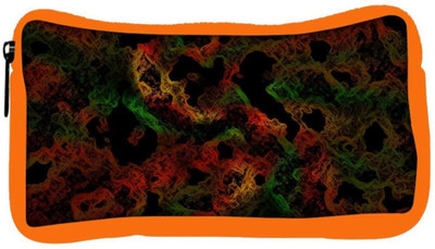 

Snoogg Eco Friendly Canvas Colorful Shades Abstract Designer Student Pen Pencil Case Coin Purse Pouch Cosmetic Makeup Bag (ORANGE) Pouch(Multicolor)
