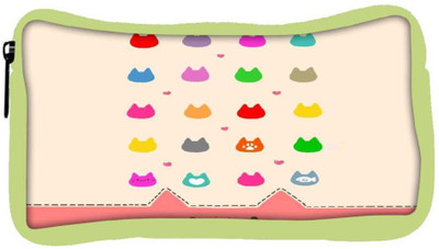 

Snoogg Eco Friendly Canvas Cute Kitty Icons Student Pen Pencil Case Coin Purse Pouch Cosmetic Makeup Bag (GREEN) Pouch(Multicolor)