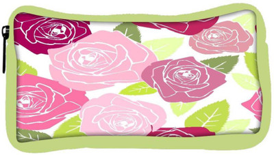

Snoogg Eco Friendly Canvas Colorful Roses Designer Student Pen Pencil Case Coin Purse Pouch Cosmetic Makeup Bag (GREEN) Pouch(Multicolor)