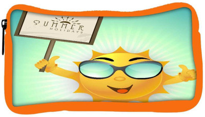 

Snoogg Eco Friendly Canvas Abstract Summer Background Student Pen Pencil Case Coin Purse Pouch Cosmetic Makeup Bag (ORANGE) Pouch(Multicolor)