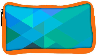 

Snoogg Eco Friendly Canvas Blue Rhombuses Student Pen Pencil Case Coin Purse Pouch Cosmetic Makeup Bag (ORANGE) Pouch(Multicolor)