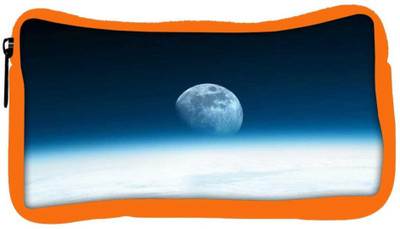 

Snoogg Eco Friendly Canvas Abstract Moon Designer Student Pen Pencil Case Coin Purse Pouch Cosmetic Makeup Bag (ORANGE) Pouch(Multicolor)