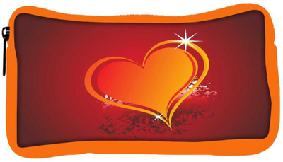

Snoogg Eco Friendly Canvas Beautiful Shining Heart With Floral And Grunge Elements Student Pen Pencil Case Coin Purse Pouch Cosmetic Makeup Bag (ORANGE) Pouch(Multicolor)