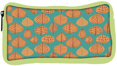 

Snoogg Eco Friendly Canvas Orange Leaves Designer Student Pen Pencil Case Coin Purse Pouch Cosmetic Makeup Bag (GREEN) Pouch(Multicolor)