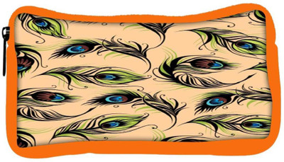 

Snoogg Eco Friendly Canvas Peacock Pattern Student Pen Pencil Case Coin Purse Pouch Cosmetic Makeup Bag (ORANGE) Pouch(Multicolor)