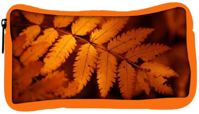 

Snoogg Eco Friendly Canvas Orange Leaves Designer Student Pen Pencil Case Coin Purse Pouch Cosmetic Makeup Bag (ORANGE) Pouch(Multicolor)