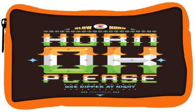 

Snoogg Eco Friendly Canvas Horn Ok Please 2744 Student Pen Pencil Case Coin Purse Pouch Cosmetic Makeup Bag (ORANGE) Pouch(Multicolor)