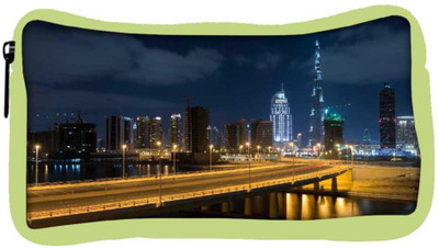 

Snoogg Eco Friendly Canvas Sealing Road Designer Student Pen Pencil Case Coin Purse Pouch Cosmetic Makeup Bag (GREEN) Pouch(Multicolor)