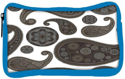 

Snoogg Eco Friendly Canvas Grey Girly Pattern Designer Student Pen Pencil Case Coin Purse Pouch Cosmetic Makeup Bag (BLUE) Pouch(Multicolor)