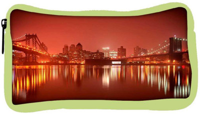 

Snoogg Eco Friendly Canvas Brooklyn Red Cityscape Designer Student Pen Pencil Case Coin Purse Pouch Cosmetic Makeup Bag (GREEN) Pouch(Multicolor)