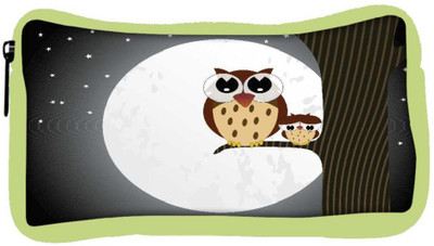 

Snoogg Eco Friendly Canvas Owl Sit On Branch With Baby Owl Student Pen Pencil Case Coin Purse Pouch Cosmetic Makeup Bag (GREEN) Pouch(Multicolor)