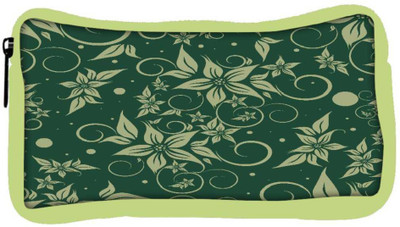 

Snoogg Eco Friendly Canvas Light Flower Designer Student Pen Pencil Case Coin Purse Pouch Cosmetic Makeup Bag (GREEN) Pouch(Multicolor)