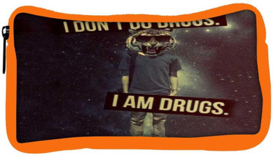 

Snoogg Eco Friendly Canvas I Am Drugs Student Pen Pencil Case Coin Purse Pouch Cosmetic Makeup Bag (ORANGE) Pouch(Multicolor)