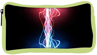 

Snoogg Eco Friendly Canvas Neon Multicolor Rays Designer Student Pen Pencil Case Coin Purse Pouch Cosmetic Makeup Bag (GREEN) Pouch(Multicolor)