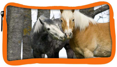 

Snoogg Eco Friendly Canvas Couple Of Horse Designer Student Pen Pencil Case Coin Purse Pouch Cosmetic Makeup Bag (ORANGE) Pouch(Multicolor)