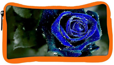 

Snoogg Eco Friendly Canvas Blue Rose Designer Student Pen Pencil Case Coin Purse Pouch Cosmetic Makeup Bag (ORANGE) Pouch(Multicolor)