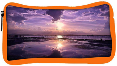 

Snoogg Eco Friendly Canvas Sunrise Designer Student Pen Pencil Case Coin Purse Pouch Cosmetic Makeup Bag (ORANGE) Pouch(Multicolor)