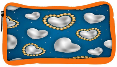 

Snoogg Eco Friendly Canvas White Leaves Designer Student Pen Pencil Case Coin Purse Pouch Cosmetic Makeup Bag (ORANGE) Pouch(Multicolor)