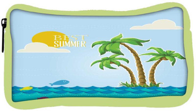 

Snoogg Eco Friendly Canvas Summer Vector Illustration With Fishes Clouds Sun Palm Trees Sea Islandsky Student Pen Pencil Case Coin Purse Pouch Cosmetic Makeup Bag (GREEN) Pouch(Multicolor)