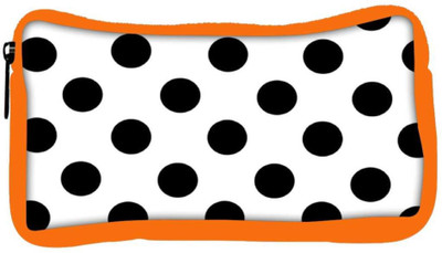 

Snoogg Eco Friendly Canvas White Polka Dot Student Pen Pencil Case Coin Purse Pouch Cosmetic Makeup Bag (ORANGE) Pouch(Multicolor)