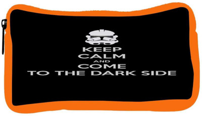 

Snoogg Eco Friendly Canvas Keep Calm And Dark Side Student Pen Pencil Case Coin Purse Pouch Cosmetic Makeup Bag (ORANGE) Pouch(Multicolor)