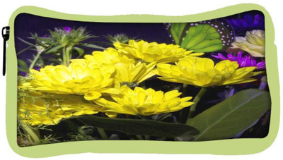 

Snoogg Eco Friendly Canvas Butterfly On Flowers Student Pen Pencil Case Coin Purse Pouch Cosmetic Makeup Bag (GREEN) Pouch(Multicolor)