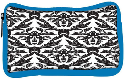

Snoogg Eco Friendly Canvas Black Leaves Pattern Designer Student Pen Pencil Case Coin Purse Pouch Cosmetic Makeup Bag (BLUE) Pouch(Multicolor)