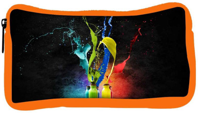 

Snoogg Eco Friendly Canvas Bottles Of Colors Designer Student Pen Pencil Case Coin Purse Pouch Cosmetic Makeup Bag (ORANGE) Pouch(Multicolor)