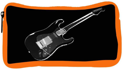

Snoogg Eco Friendly Canvas Black Guitar Designer Student Pen Pencil Case Coin Purse Pouch Cosmetic Makeup Bag (ORANGE) Pouch(Multicolor)