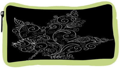 

Snoogg Eco Friendly Canvas Black And White Maple Leaf Student Pen Pencil Case Coin Purse Pouch Cosmetic Makeup Bag (GREEN) Pouch(Multicolor)
