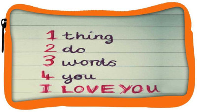 

Snoogg Eco Friendly Canvas Love Quotes Motorola E / Moto E Student Pen Pencil Case Coin Purse Pouch Cosmetic Makeup Bag (ORANGE) Pouch(Multicolor)