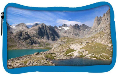 

Snoogg Eco Friendly Canvas Grey Mountain Designer Student Pen Pencil Case Coin Purse Pouch Cosmetic Makeup Bag (BLUE) Pouch(Multicolor)