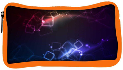 

Snoogg Eco Friendly Canvas Crystal Squares Designer Student Pen Pencil Case Coin Purse Pouch Cosmetic Makeup Bag (ORANGE) Pouch(Multicolor)