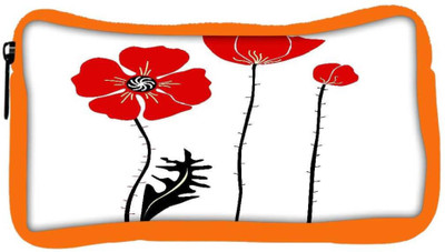 

Snoogg Eco Friendly Canvas Stylish Red And Black Poppies On White Background Student Pen Pencil Case Coin Purse Pouch Cosmetic Makeup Bag (ORANGE) Pouch(Multicolor)