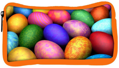 

Snoogg Eco Friendly Canvas Colorful Eggs Designer Student Pen Pencil Case Coin Purse Pouch Cosmetic Makeup Bag (ORANGE) Pouch(Multicolor)