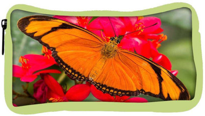 

Snoogg Eco Friendly Canvas Big Orange Butterfly Designer Student Pen Pencil Case Coin Purse Pouch Cosmetic Makeup Bag (GREEN) Pouch(Multicolor)