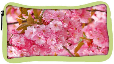 

Snoogg Eco Friendly Canvas Unique Flowers Designer Student Pen Pencil Case Coin Purse Pouch Cosmetic Makeup Bag (GREEN) Pouch(Multicolor)