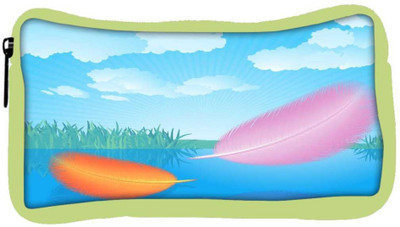 

Snoogg Eco Friendly Canvas Feathers Vector Student Pen Pencil Case Coin Purse Pouch Cosmetic Makeup Bag (GREEN) Pouch(Multicolor)