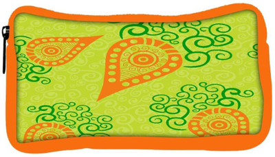 

Snoogg Eco Friendly Canvas Green Pattern Designer Student Pen Pencil Case Coin Purse Pouch Cosmetic Makeup Bag (ORANGE) Pouch(Multicolor)