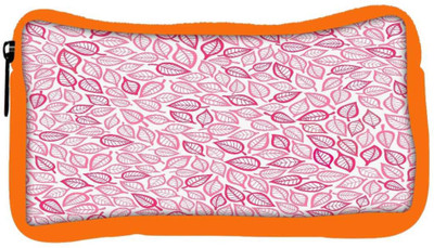 

Snoogg Eco Friendly Canvas Pink Pattern Leaves Designer Student Pen Pencil Case Coin Purse Pouch Cosmetic Makeup Bag (ORANGE) Pouch(Multicolor)