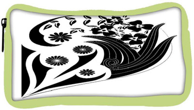 

Snoogg Eco Friendly Canvas Decor Floral Design Student Pen Pencil Case Coin Purse Pouch Cosmetic Makeup Bag (GREEN) Pouch(Multicolor)