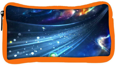 

Snoogg Eco Friendly Canvas Stars In Galaxy Designer Student Pen Pencil Case Coin Purse Pouch Cosmetic Makeup Bag (ORANGE) Pouch(Multicolor)