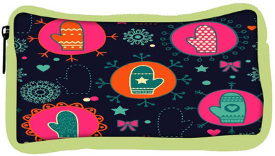 

Snoogg Eco Friendly Canvas Abstract Gloves Designer Student Pen Pencil Case Coin Purse Pouch Cosmetic Makeup Bag (GREEN) Pouch(Multicolor)
