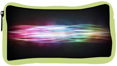 

Snoogg Eco Friendly Canvas Abstract Rays Designer Student Pen Pencil Case Coin Purse Pouch Cosmetic Makeup Bag (GREEN) Pouch(Multicolor)