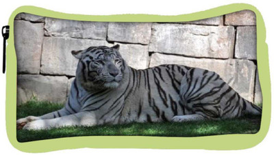 

Snoogg Eco Friendly Canvas White Tiger Designer Student Pen Pencil Case Coin Purse Pouch Cosmetic Makeup Bag (GREEN) Pouch(Multicolor)