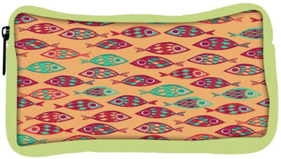 

Snoogg Eco Friendly Canvas Multicolor Fishes Designer Student Pen Pencil Case Coin Purse Pouch Cosmetic Makeup Bag (GREEN) Pouch(Multicolor)